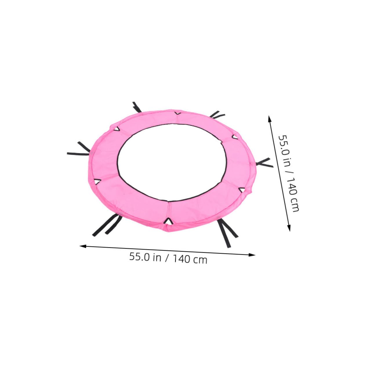 BESPORTBLE Oxford Round Trampoline Safety Pad Kids' Trampoline Cover Foam Padding Waterproof Easy Install Indoor/Outdoor