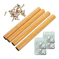 Colcolo 4 Pezzi Gambe per Mobili in Legno Con Viti di Montaggio - Facile Installazione Hardware per Tavolo, Divano, Letto - 40 cm