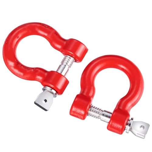 Repuestos Juguetes RC Compatible Con TRX-4 Para Axial Para SCX10 1/10 Coche Trepador De Control Remoto Piezas Mejora 4 Uds Ganchos U Aleación Aluminio Grilletes Remolque