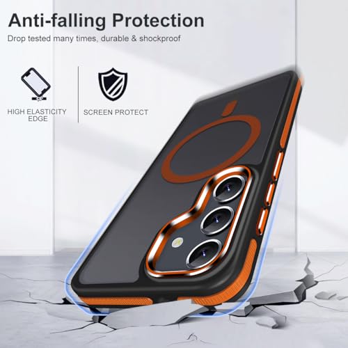 Image of MALEWOLF Magnetic Case for Samsung Galaxy S23 Fe, Slim Color Hybrid Cover