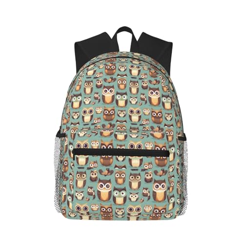 Mochila de búhos para trayectos diarios y escapadas casuales