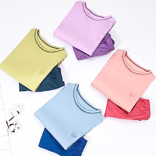 2 Piece Girls Boys 𝗣ajamas Kid 𝐒leepwear Short Sleeve Tops 𝗣ajama Shorts 𝐏js Cotton 𝐋ounge𝐰ear Shirts Sets Outfits4