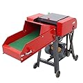 HQHAOTWU 4-Blade Hay Cutter Pulverizer Hay Crusher Grass Pulverizers Grass Breaker ?Crop Straw Crusher Hay Chaff Cutter with Belt Conveyor 220V 3KW 400-800KG/H