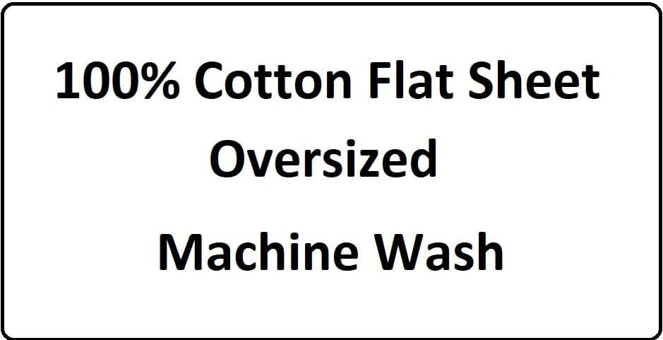 Miniatura 4 de Sábana encimera de percal de algodón de gran tamaño (120 x 112) solo para camas King, color gris sólido