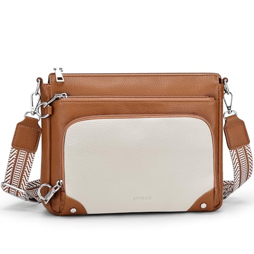 Image of SYTRAH Anti-Theft Crossbody Purse for Women, Crossbody Shoulder Bag with Built-in Wallet & RFID Blocking for Travel Workout
