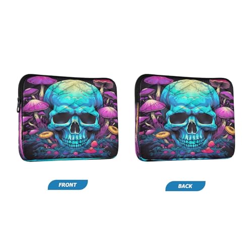 Funda para portátil 13-14 pulgadas Blue Skull Mushrooms miniatura 2