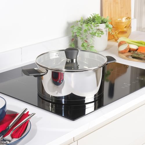 Russell Hobbs RH01168EU7 Excellence 24 cm Stockpot – Stainless Steel Cooking Pot, Glass Lid, Induction Suitable, Pouring Lip, Mirror Polished, PFOA-Free, 4.8L Capacity, Ideal for Soups and Stews - Image 5