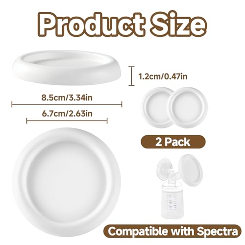 Breast Pump Cover Compatible con Flange Spectra, 2 Pack miniatura 6