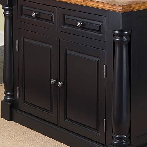 Monarch Black/Distressed Oak Kitchen Island By Home Styles #TOP5