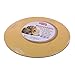 Graziano, Cakeboard Sottotorta Oro, Elegante Vassoio Rigido per Torte, Ideale per Trasportare Dolci ma anche Torte a Più Piani, Facilmente Lavabile, ø22 cm