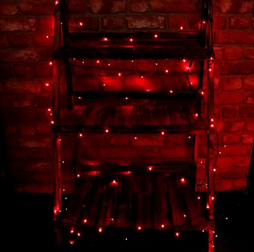Guirlande 300 LED rouges intérieur et extérieur avec boîtier 8 fonctions - 4