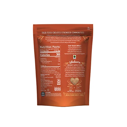 Wholesome Organic Sucanat, Unrefined Whole Cane Sugar, Fair Trade, Non Gmo & Gluten Free, 1 Pound (Pack Of 12) #TOP1