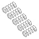 QUARKZMAN 5Stk Druckfeder Druckfedern 304 Edelstahl Feder Federn Zugfeder Zugfedern Spring 10mm AD 1mm Draht Größe 20mm Frei Länge Spiralfeder Spiralfedern Sprungfeder Stahlfeder Silber