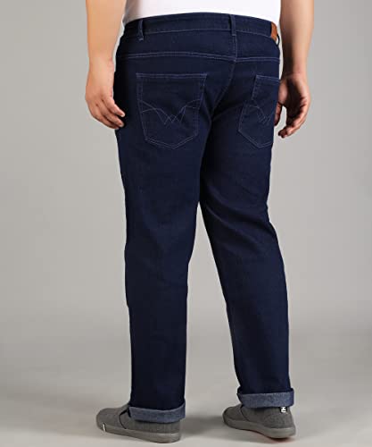Image of STUDIO NEXX Regular Fit Cotton Lycra Blend Black Jeans