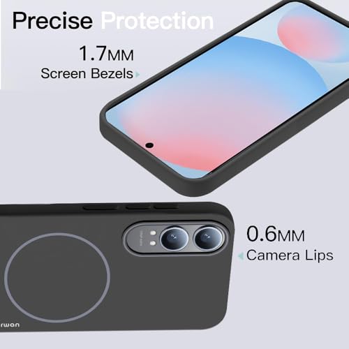 Image of KARWAN️Magnetic Ultra Slim-Fit Back Case Cover for Oneplus Nord CE4 Lite |Hard PC Case Cover| Ultra-Thin & Light Weight with [Ultra Premium Feel] Case for Oneplus Nord CE4 Lite(6.6 inch)(Black)