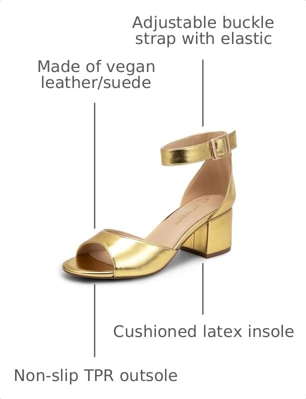 Image of DREAM PAIRS Women's Chunky Heel Sandal