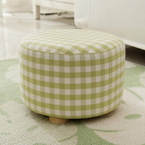 Reposapiés Plegable Reposapiés otomano Reposapiés Taburetes de salón Silla para Sala de Estar Reposapiés Gris Redondo Multifuncional Otomano con Tapa extraíble Cajas de almacenamie