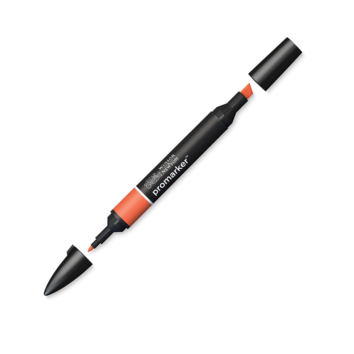 Winsor & Newton Promarker, Alcohol Based Markers, Orange (R866), Double Tipped Drawing Marker Set for Artists, Graphic Designers, Illustrators - Chisel & Fine Twin Tip, Streak Free Coverage