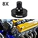 Bevinsee 16PCS Válvula Cover Washer Seals Bolt Nuts Kit Compatible with Honda B series B16 B18 VTEC Engines Compatible with Civic Si 1999-2000 Prelude Compatible with Acura Integra 1990-2001 Black