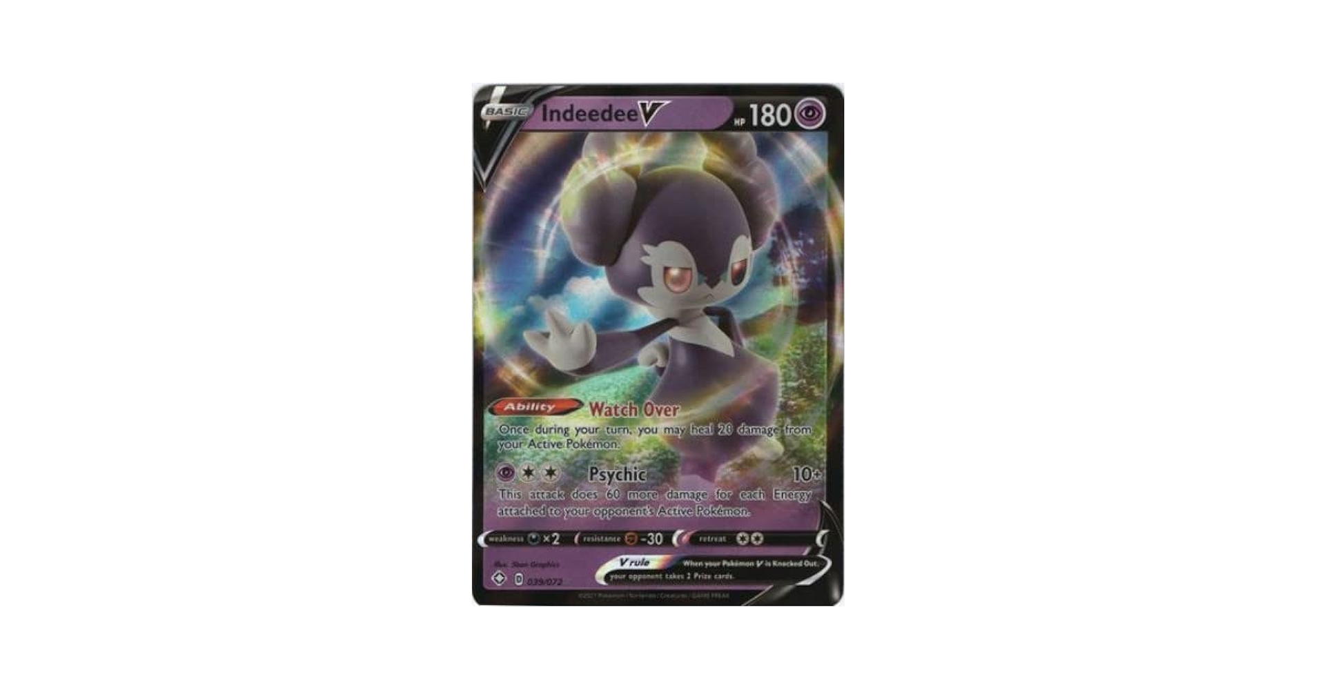 Indeedee V 039/072 - Ultra Rare - Shining Fates - NM/M