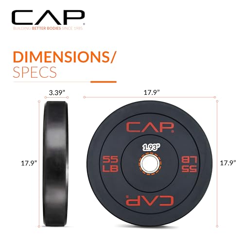 Image of CAP Barbell Rubber Olympic Bumper Plate | Multiple Options /Colors