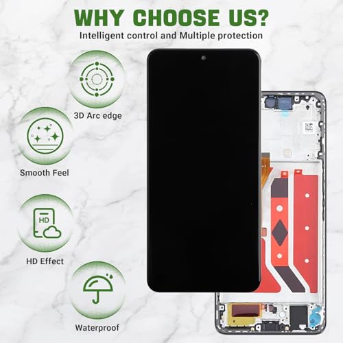 Image of 6.78 Inch TFT LCD Display Replacement for Honor Magic 6 Lite 5G LCD Display Touchscreen Digitizer with Upgraded Repair Tool Kit [No Fingerprint Function]