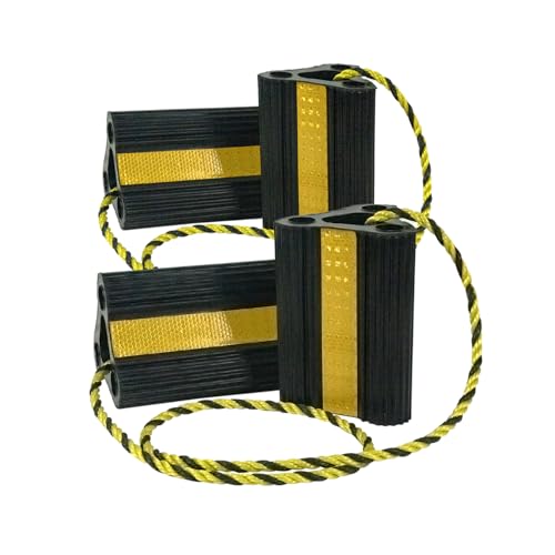 Vacallity RV Wheel Chocks for RV Tire Chock Block Camper Travel Trailer Car Truck, Upgrade Rubber...