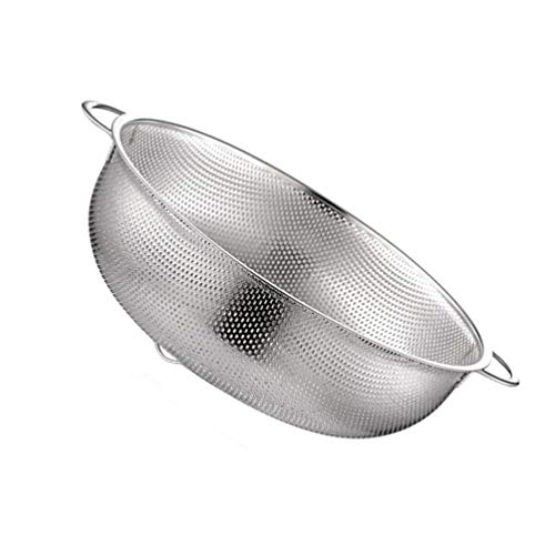 DOITOOL Fruit Basket for Kitchen Drain Basket Sink Rice Sieve Stainless Steel Easy to Use