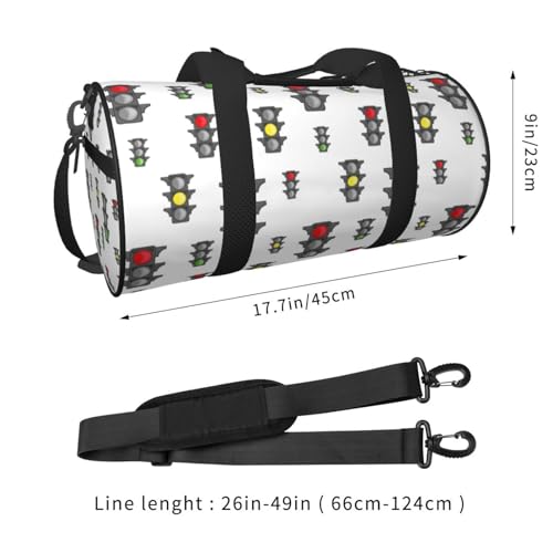 Travel Duffle Bag, cute traffic light Pattern Sports Gym Bag for Women Men, Carry On Bag Weekender Overnight Duffel Bag, Personal Item Travel Bag2