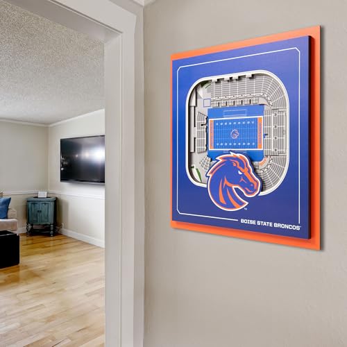Image of YouTheFan Officially-licensed NCAA Stadium Series 3D Wall Art - multi-layer team stadium replica, detailed sports fan gift, indoor decor
