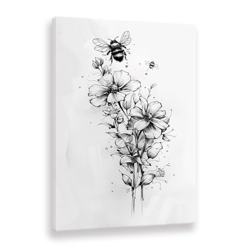 Impression sur toile d'abeille pour habiller un mur vide avec un style minimaliste
