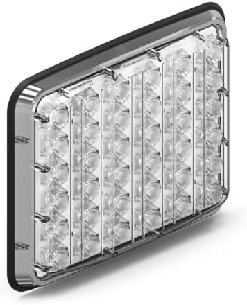 Feniex Brake-Tail-Turn Lux 9x7 | Red + Red Lens | Rear Mount Signal Light | 3 Programmable Modes | 36 LEDs, Super Bright 3 Watt LEDs, SAE Class 1, NFPA | Emergency Warning Lights