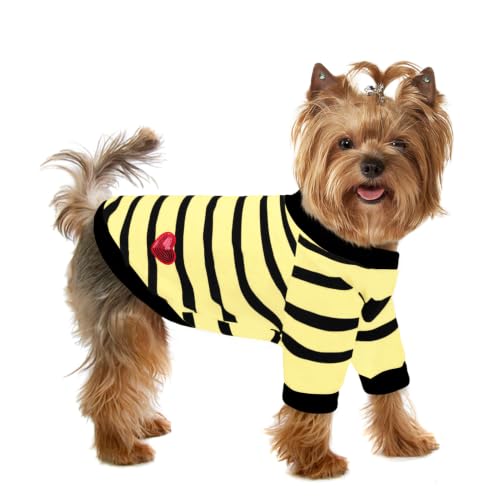 Dog Striped Shirts for Large Dogs, Dog Cothes for French Bulldog, Dachshund