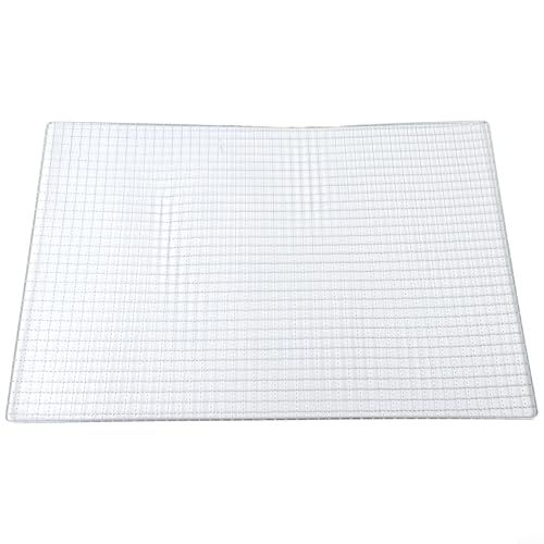 Yuanpgky BBQ Grill Mesh Net Stainless Steel Grate Grid for Korean Barbecue Outdoor Camping Fire Grilling Rack Stand Cooking Accessories(60X40cm)