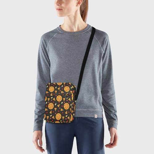 VIGTRO Small Messenger Bag Purse, Hot Spicy Pizza Slices Mini Crossbody Bag with Adjustable Strap for Women Men, Cute Food Small Shoulder Bag for Travel Outdoor Sports2