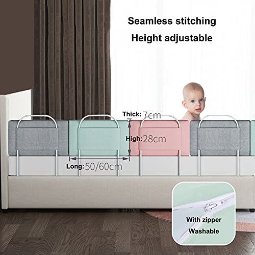 Barandillas de cama infantiles contra caídas nocturnas con protector de espuma suave 6