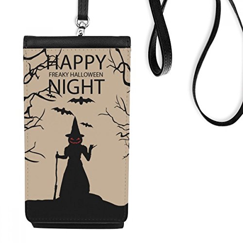 Cadeau Halloween original porte-monnaie smartphone au motif citrouille effrayante