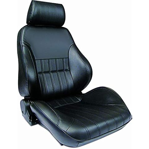 ProCar by Scat Rally Smooth Back Recliner Left Black Vinyl Cover