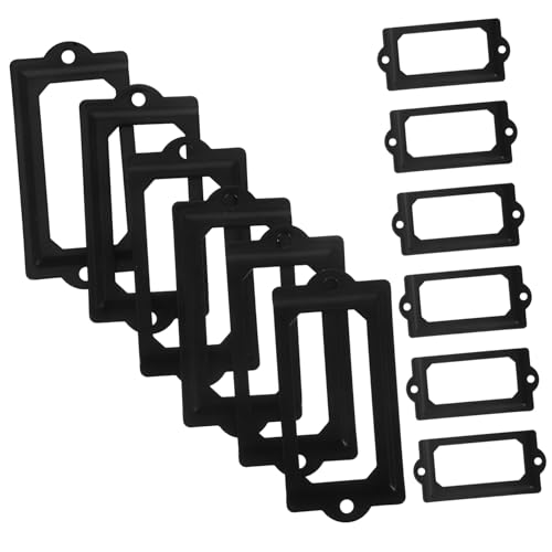 BEBEMOKO ビンテージラベルホルダーフレーム 引き出し用装飾キャビネットカードホルダー レトロデザイン 簡単立 オフィス 書庫 家具用