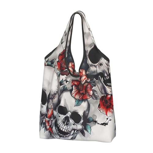 Sac à provisions lavable pliable lot de 3 grands cabas réutilisables noirs fleuris