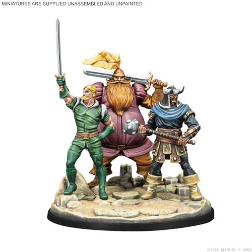 Marvel: Crisis Protocol Valkyrie on Elendil & Warriors Three miniatura 4