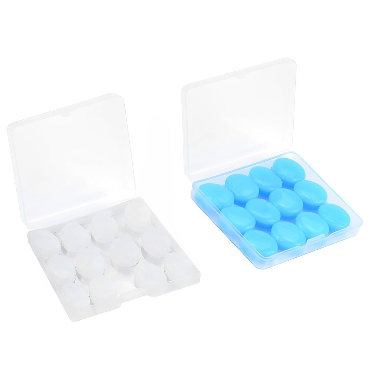 24-Pack Silicone Ear Plugs for Sleeping & Swimming – Reusable Moldable Noise Cancelling ...