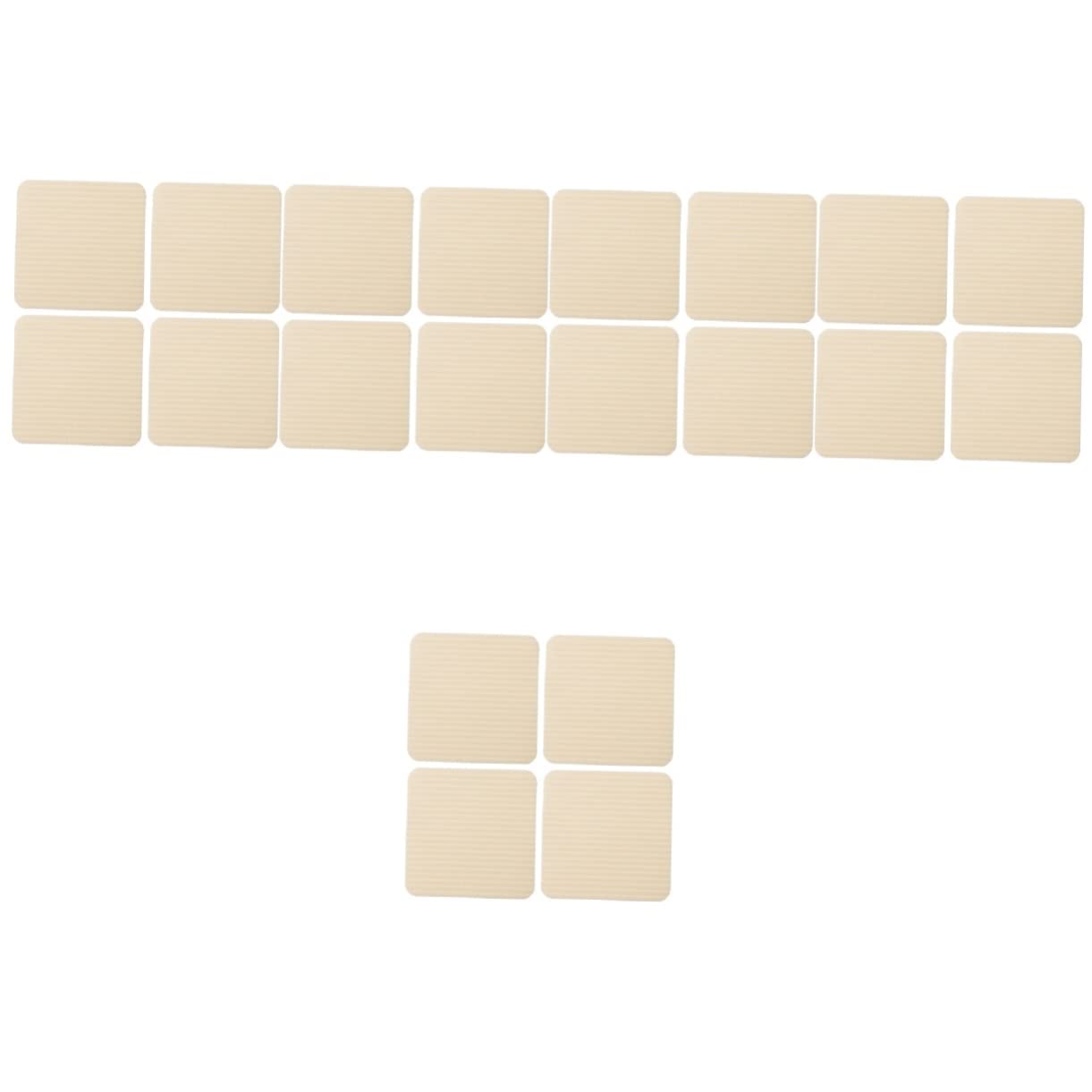 Amosfun 20pièces Grippers Antidérapants Autocollants pour Tapis Stoppe Glissement Et Curling pour Tapis Intérieurs Et Extérieurs