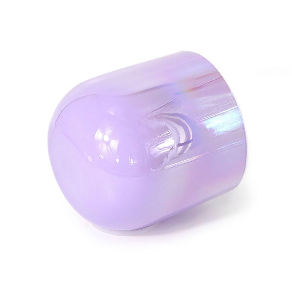 6 Zoll klare violette alchemistische Kristallschale Heilende Klangschale Chakra Geschenk für Meditation Yoga mit Acryl Schlagzeug und Dichtring (G Note)