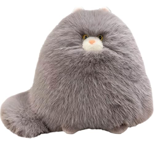HOMEXYLYL Juguete de Peluche de Gato Persa Esponjoso, Animal de Peluche de Gato gordito, Linda Almohada con Cola Larga for decoración del hogar, cojín de sofá, Regalo de cumpleaños(Gray) HOMEXYLYL Juguete de Peluche de Gato Persa Esponjoso, Animal de Peluche de Gato gordito, Linda Almohada con Cola Larga for decoración del hogar, cojín de sofá, Regalo de cumpleaños(Gray)