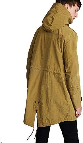 pretty green fishtail parka