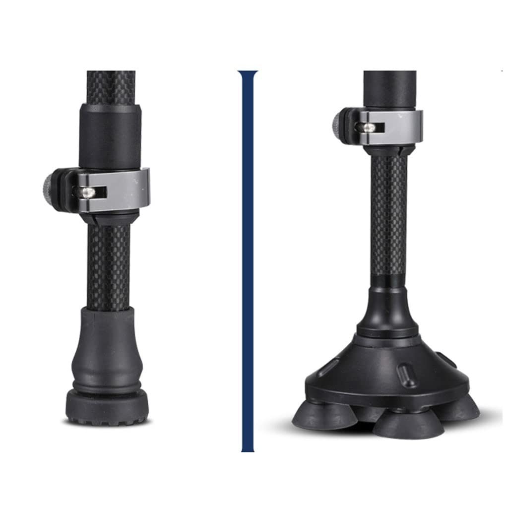 Kule do rehabilitacji młodych ludzi ze złamaniami Lekkie antypoślizgowe Teleskopowe Podwójne Kule Pod pachami Kule Walker (Color : Nero)