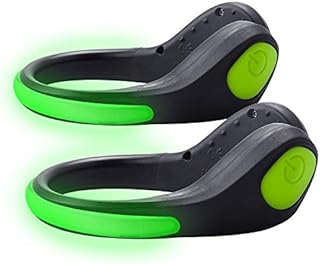 TABIGER 2-Pack LED Shoe Clip Light Rainproof Luminous Flashing Bright Night Running Lights LED Sport Gear Safety Warning Flashlight for Runners, Jogging, Cycling, Biking, Dog Walking At Night