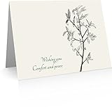 Little Notes by Comptime Peace and Comfort Sympathy Cards (20 Foldover Cards and Envelopes)