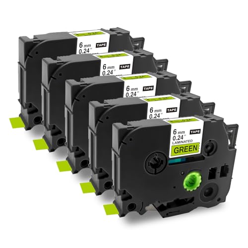 Sluxjet ݊ s[^b` e[v 6mm Βn TZe-711 Tz-711 ev uU[H s[^b`L[u P-touch ėp e[vJ[gbW 8m P^b` @Ή PT-P710BT PT-2500PC 5Zb